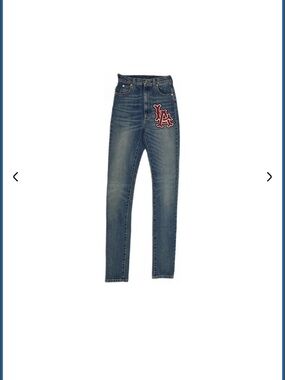 New Gucci women  Pants Dark Blue Slim Fit Jeans size 27  run small